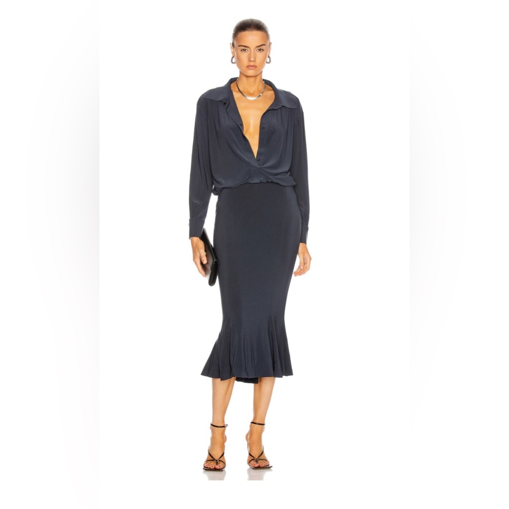 Norma Kamali dress size S. Color Blue.